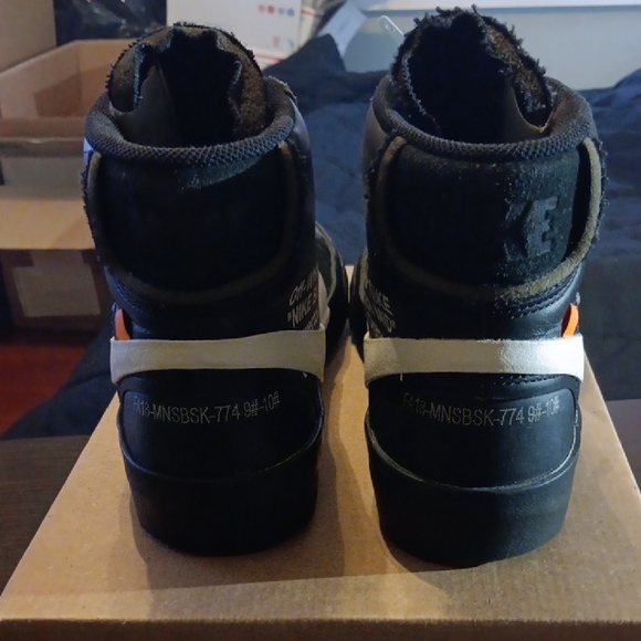 Off-White Nike Blazer Mid Grim Reaper Mens 9.5 Womens 11 OG ALL EUC - Picture 5 of 8